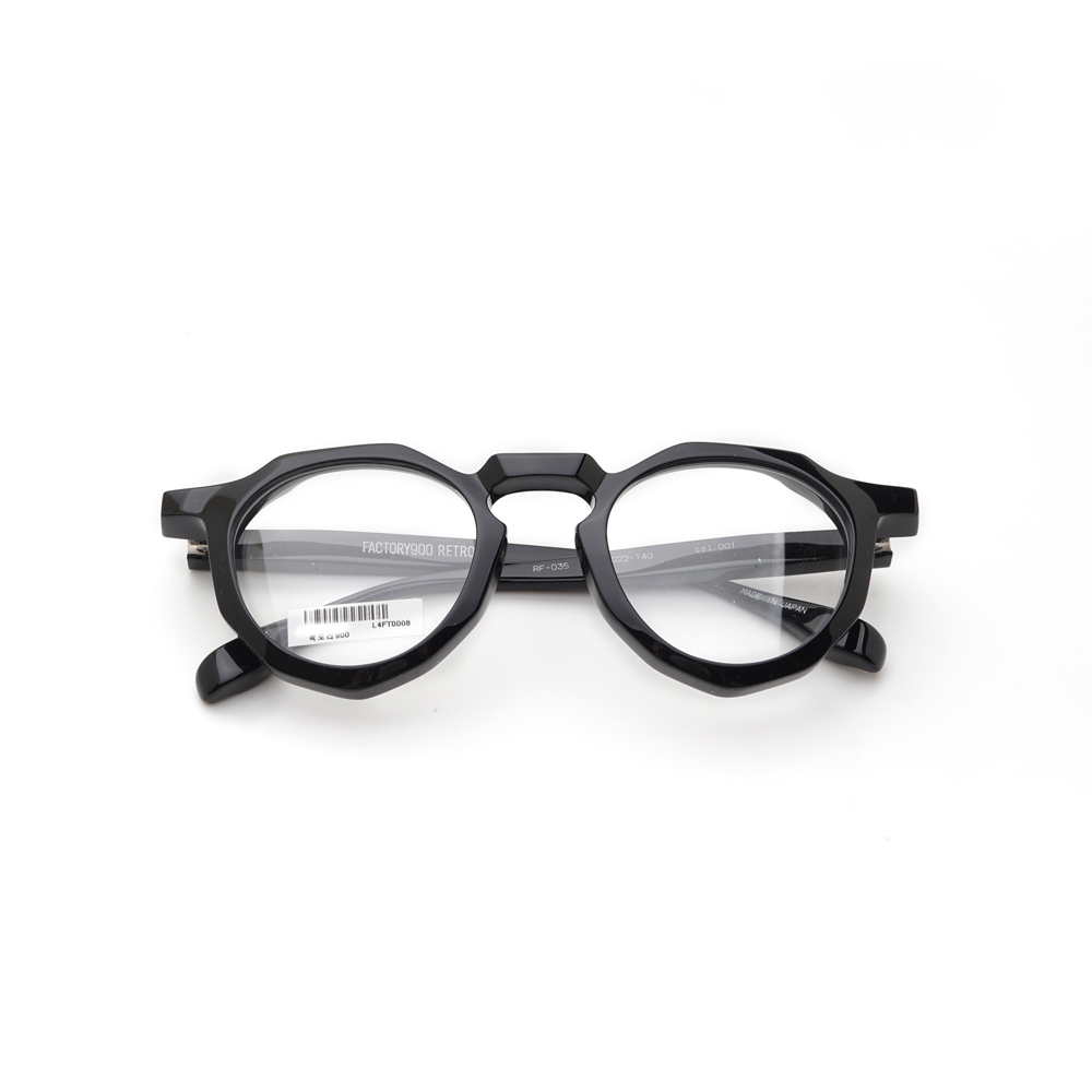 FACTORY900 팩토리900 RF035 크라운판토 뿔테안경 수제안경 C001 블랙 : EYEDEAR SHOP