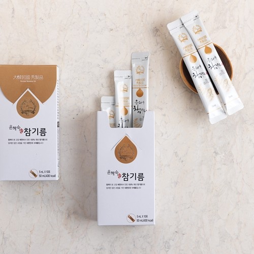 예천 윤혜숙 참기름 스틱형 선물세트(5ml×30포) : 100퍼센트팜