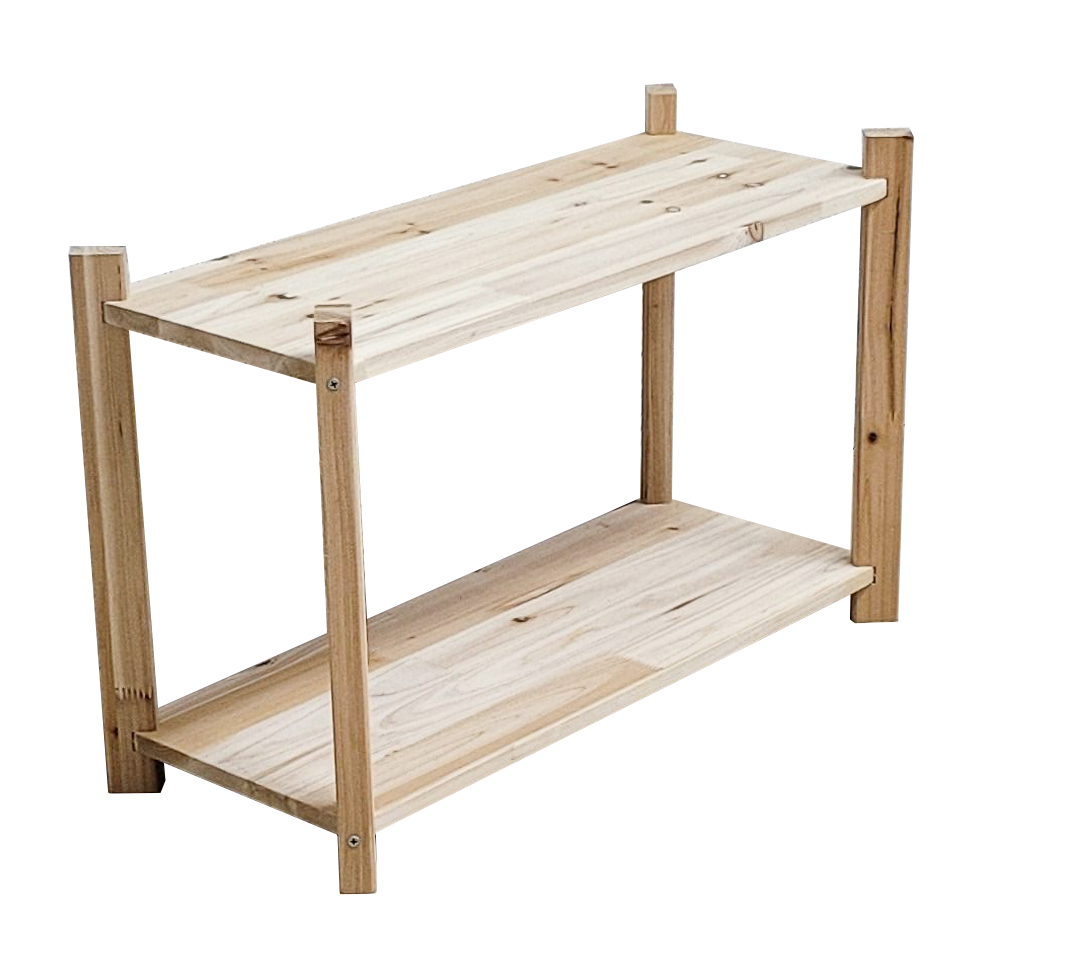 모든공방 원목 DIY 다용도 선반 2단 600 선반대 진열대 : 모든공방