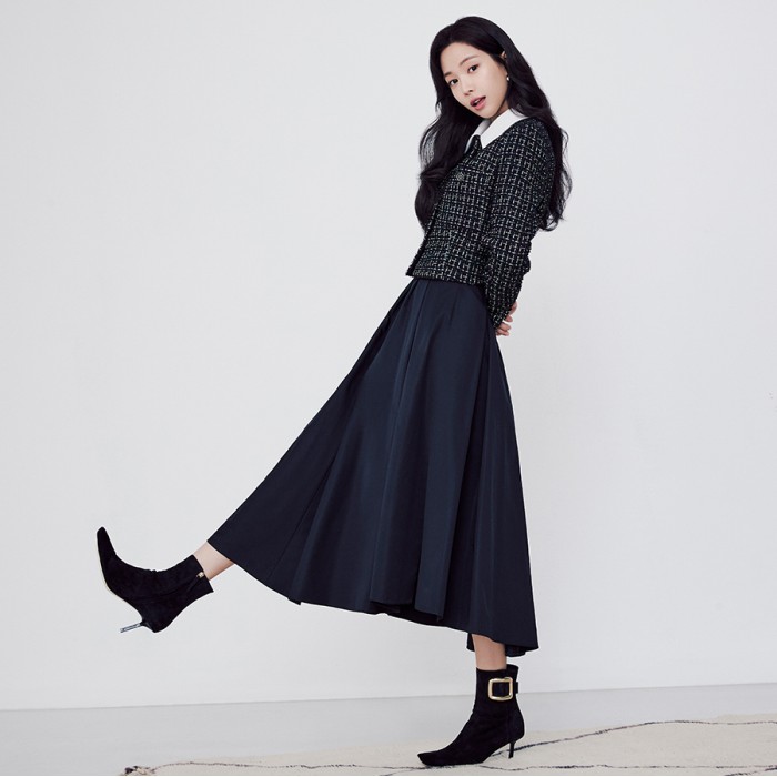 (JJ지고트) A라인 턱 플레어 스커트 GM9A0SK51 : JJ JIGOTT