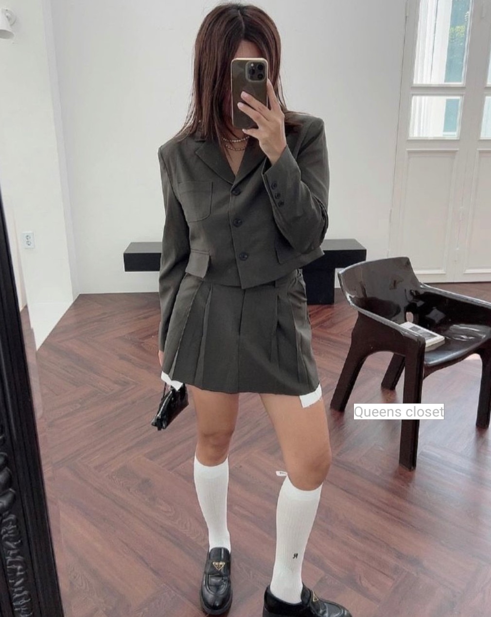뮤주름미니스커트 스몰한장 세일 뮤뮤스커트 주름 미니스커트 속바지 가을신상 : 여왕의 옷장