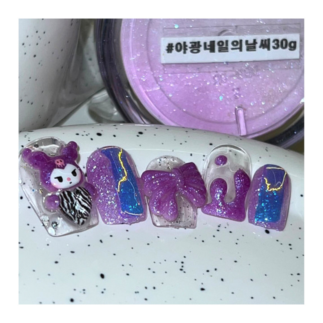 오팔프리즘 야광네일의날씨 글리터 30g 슈퍼대용량 : 사라센