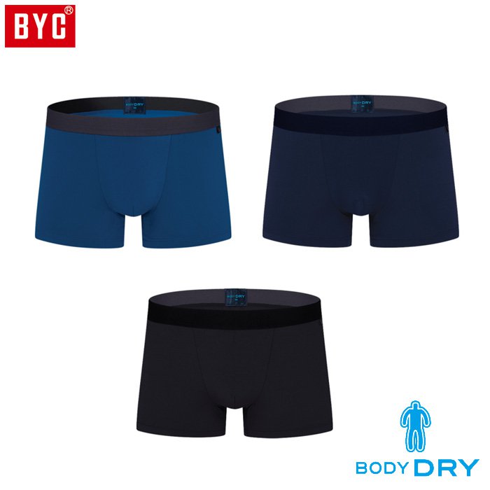 BYC 남성 보디 드라이 에어드 로즈 3매입 DOLS 0037 팬티 드로즈 사각팬티 : 굿딜코리아
