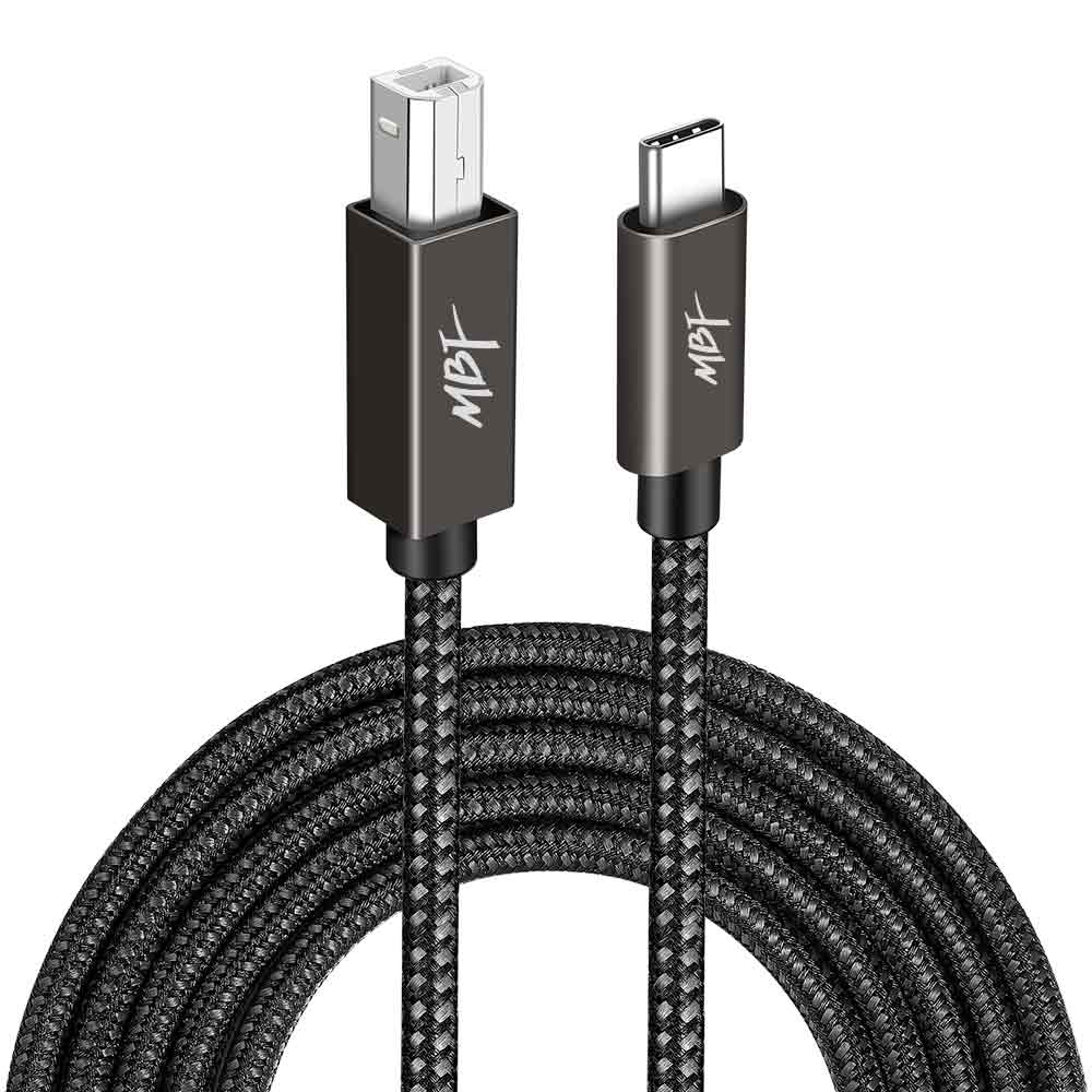 C타입 프린터 케이블 USB C to B 미디 케이블 1.8m MBF-CB018 : 엠비에프