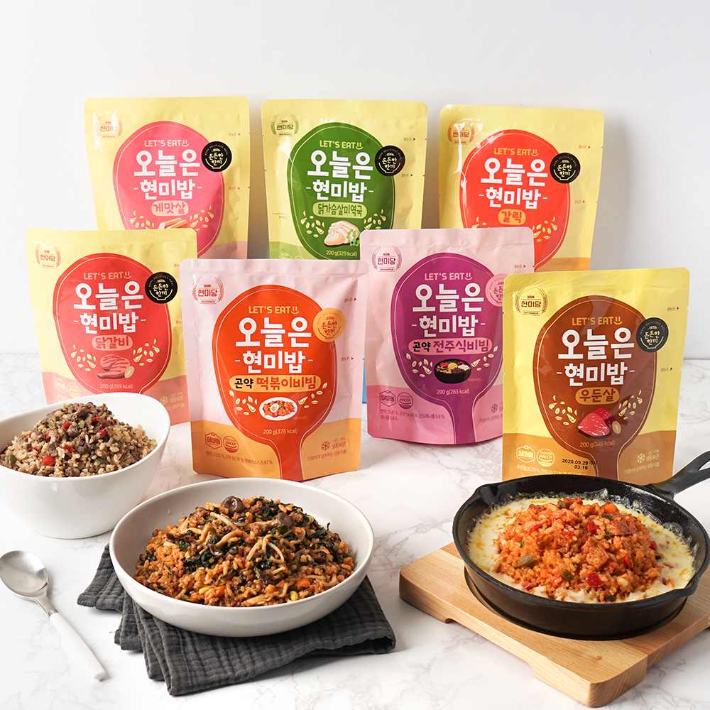 저당 오늘은현미밥 12종 5+5팩 / 현미볶음밥 식단관리 : 다신샵다이어트