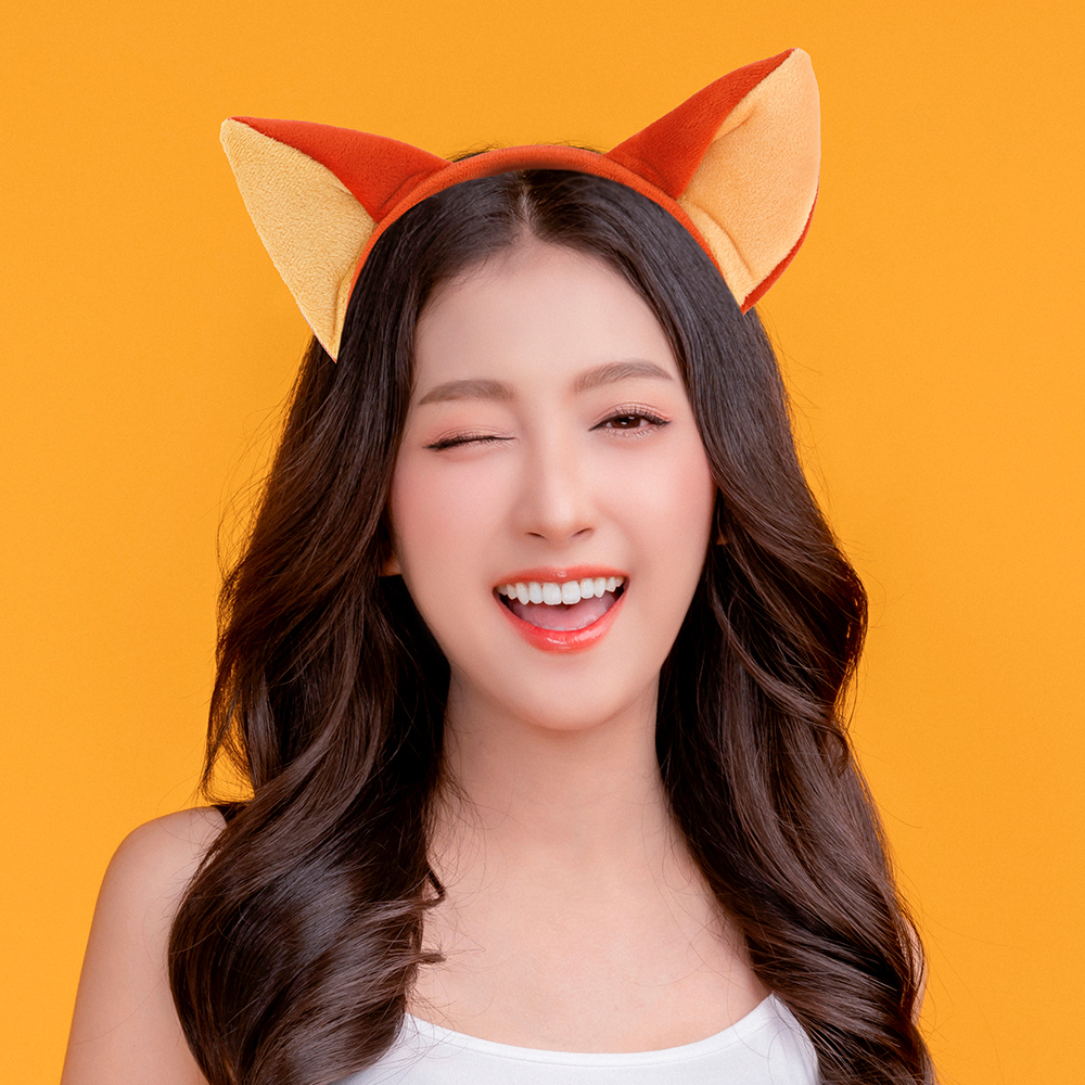 여우머리띠 여우귀모양 놀이동산 동물 파티 머리띠 : 새로이벤트