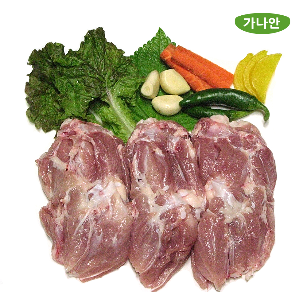 가나안식품 국내산 닭다리살 1kg 냉동 닭정육 뼈없는 순살 닭다리 윙 봉 날개 북채 : 가나안 식품