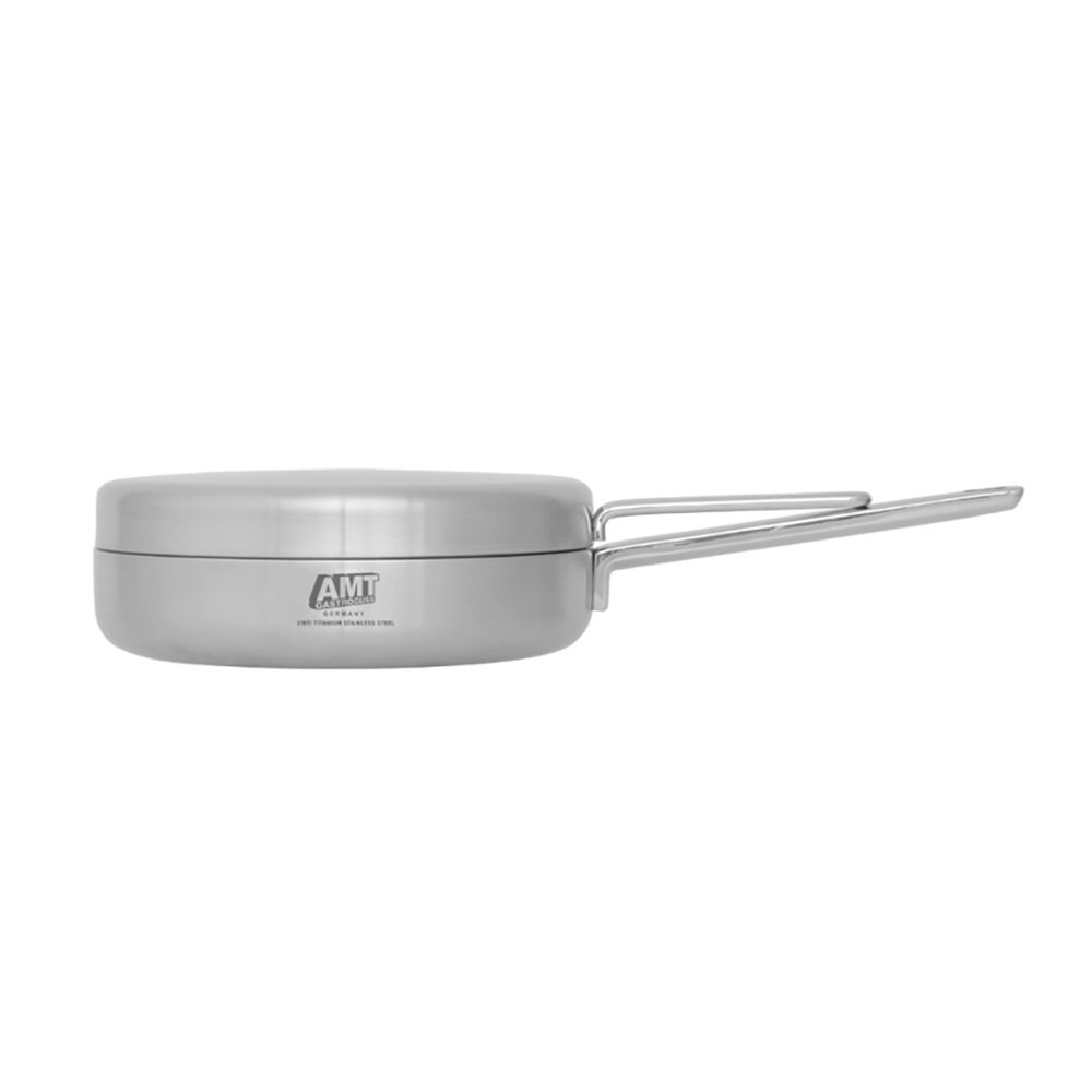 AMT 316Ti 스텐후라이팬 통5중 피쉬팬 뚜껑후라이팬 프로 와이드팬 26cm : 뎀블루
