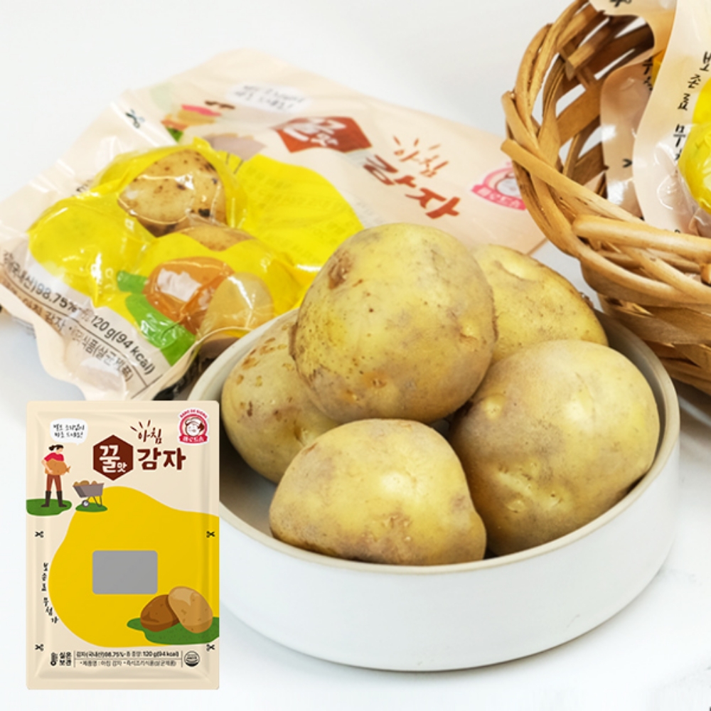 진공포장 바로먹는 아침 찐 고구마 실온보관 바로드숑 삶은 꿀 고구마 8팩 : 자연의 품
