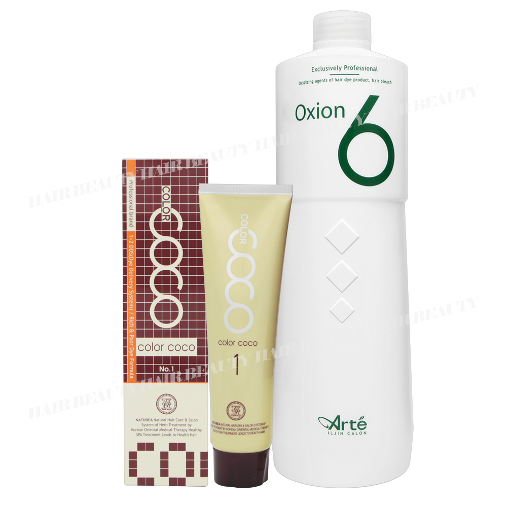 일진 아르떼 칼라코코1제120g+2제산화제240g 새치커버 염색약 : 모에타