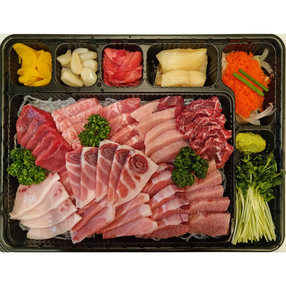 프리미엄 회포장용기 소 SET 100개 참치 활어 이자까야 장어 회도시락 : 동방팩