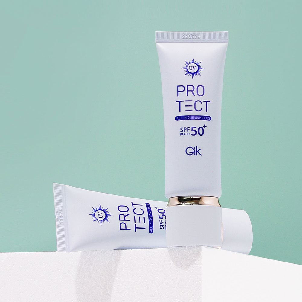 GIK 올인원 유기자차 데일리 썬크림 40ml (SPF50+) 수분 촉촉한 썬크림 : Gik