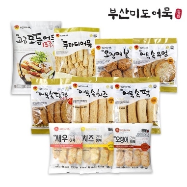 미도어묵 부산3대어묵 10종 10팩 세트 : juashop