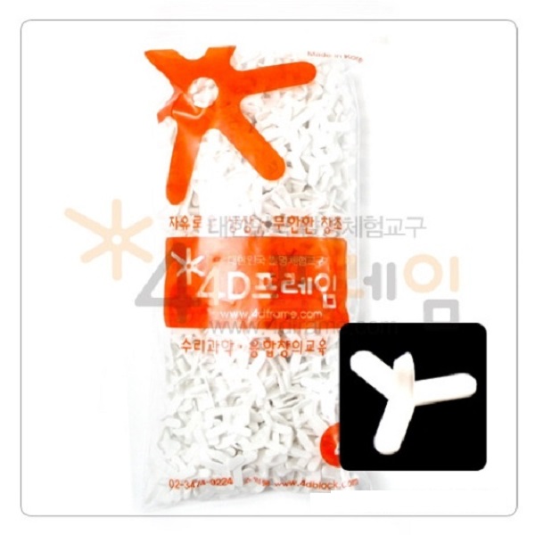 포디프레임 4D 연결발 3발 플러스 수학창의교구 : 레드포인트