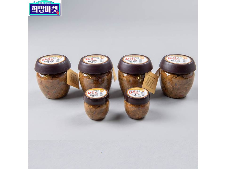 [한칼식품]땡초비빔된장 단지 번들기획/530g 4개+130g 2개 무료,청양고추다대기, 쌈장, 비빔양념장, 만능다대기, 무침장,강된장 : 한칼식품