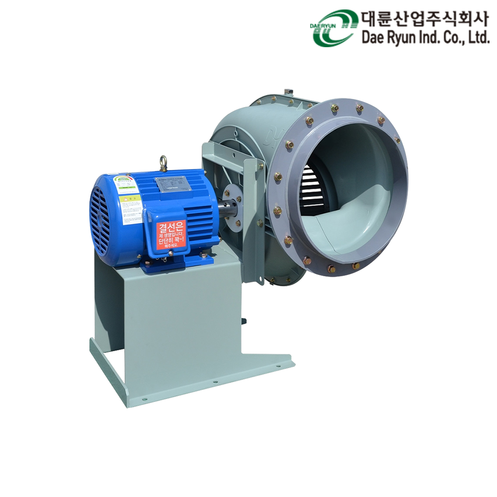 대륜산업 DR-FF302SA 단상 2마력 섬유강화플라스틱 FRP시로코팬 닥트모터 FAN : 남호풍력