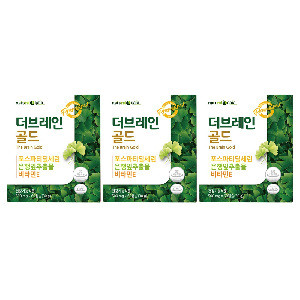 더브레인골드 500mg x 60캡슐 x 3박스(총3개월분) : JH헬스푸드