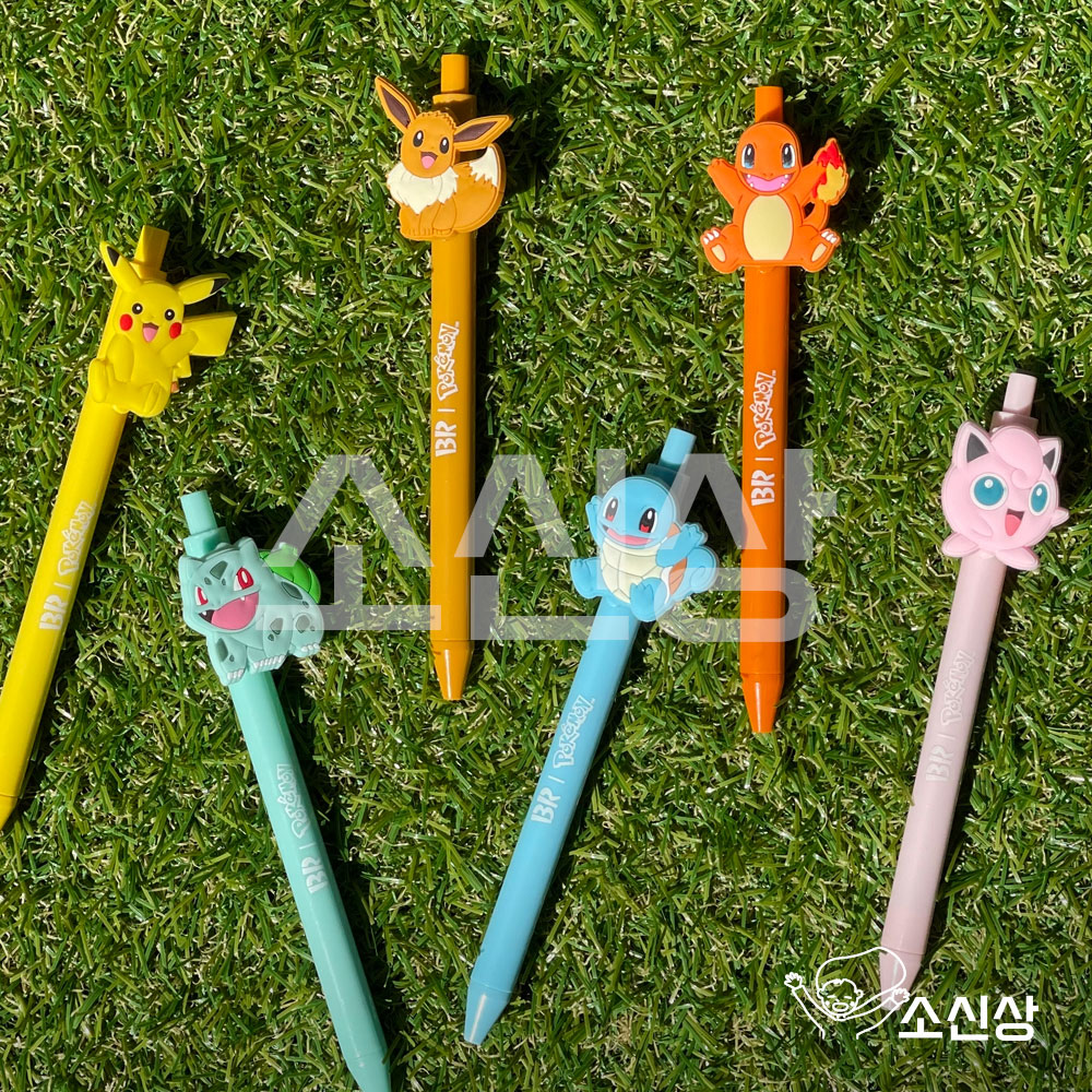 포켓몬 볼펜 6종 배스킨라빈스 중성펜 0.38mm : 소신상