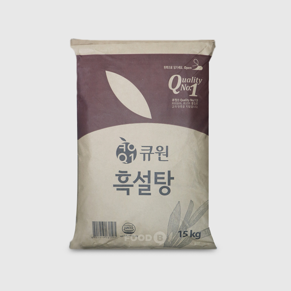 삼양사 큐원 흑설탕 15kg (삼온당) : 푸드비