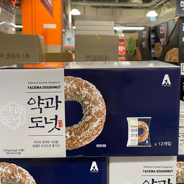 에이원푸드 약과 도넛 60g x 12개입 : 쿨룩스토어