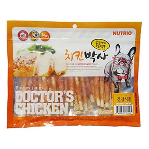 강아지 대용량 간식 치킨박사 건강식롤 300g : 묘한개좋아