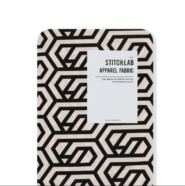 스티치랩 원단 Aztec Print / BK/ 면 원단,블라우스 원단,원피스 원단 : 스티치랩 소잉스튜디오 대전