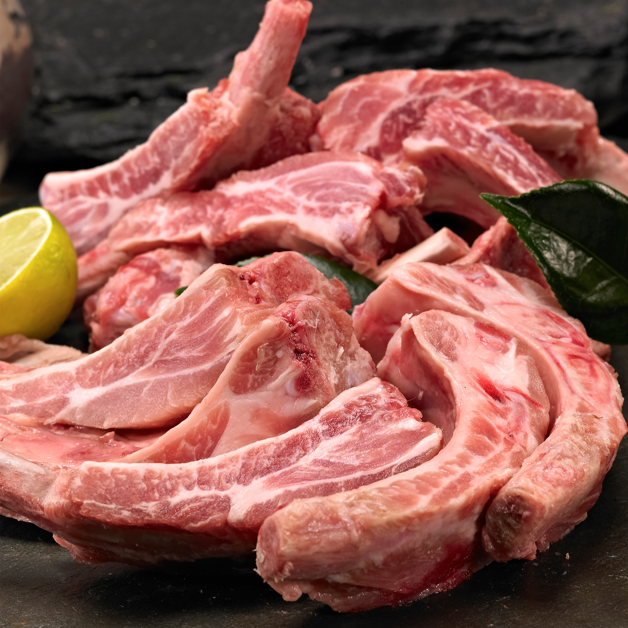 국내산 한돈 돼지고기 등갈비 구이용 냉장 1kg 쪽갈비 바베큐 립 캠핑요리 : 유앤티커머스