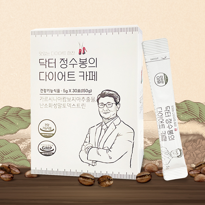 닥터 정수봉의 다이어트 카페 오리지널 pms 피엠에스 1박스(5g x 30포) : 건강한이유