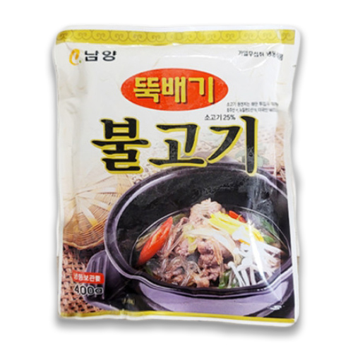 남양 뚝배기 불고기 400g 간편조리 캠핑요리 원팩 : 안주상회