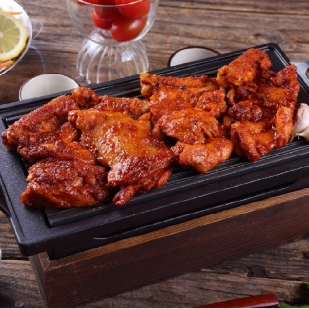 강고집닭갈비 1kg 닭다리살구이 숯불 닭갈비 택배 캠핑 : 언제나맑음  스토어