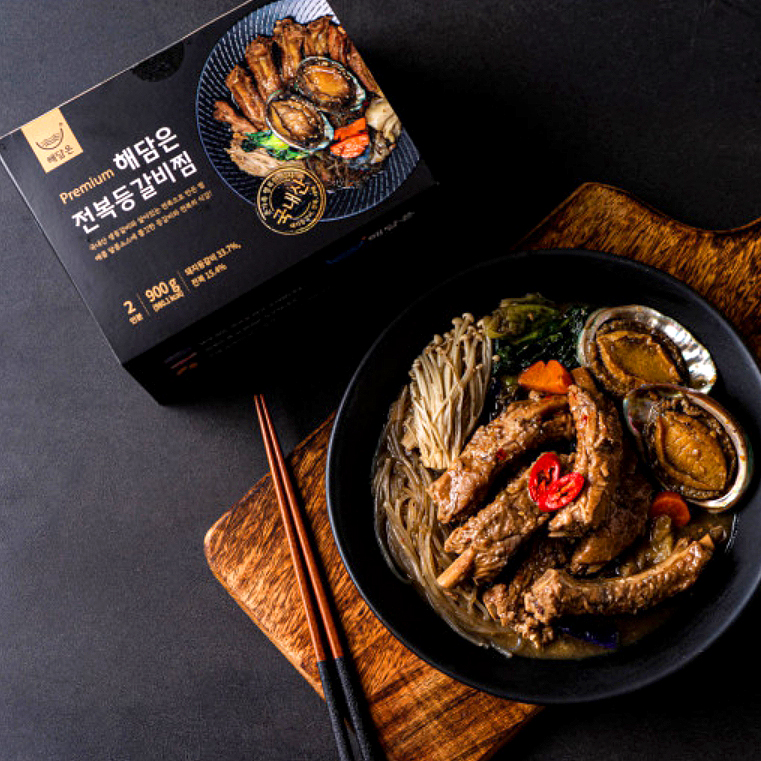 해담은 전복 등갈비찜 간편한 한 끼 2인분 900g : 총각푸드