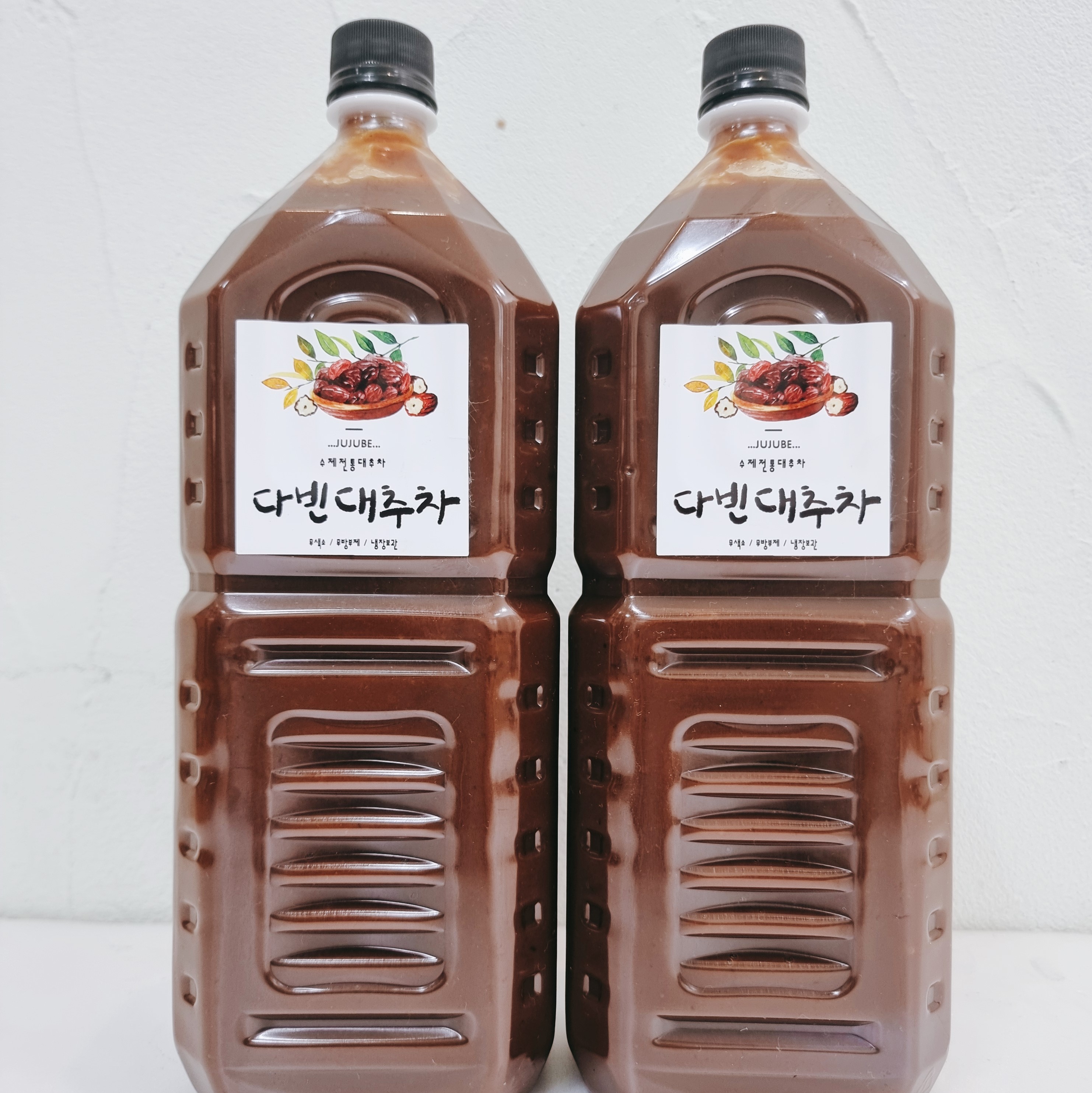 다빈 카페대추차 대용량 8리터 (2L 4병) : 다빈수제청