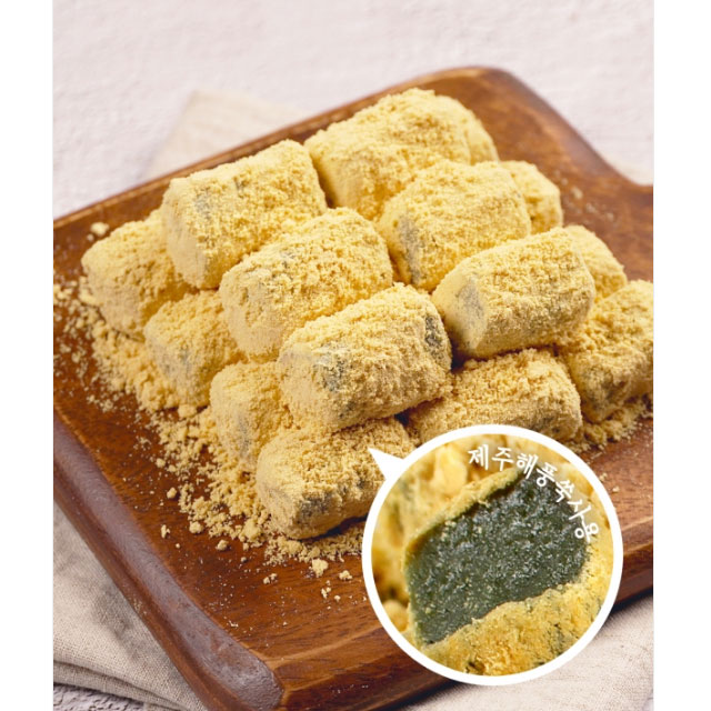 국내산 찹쌀 콩고물 인절미 흑임자 동부고물 쑥 카스테라 5종 인절미 100g : 단골푸드