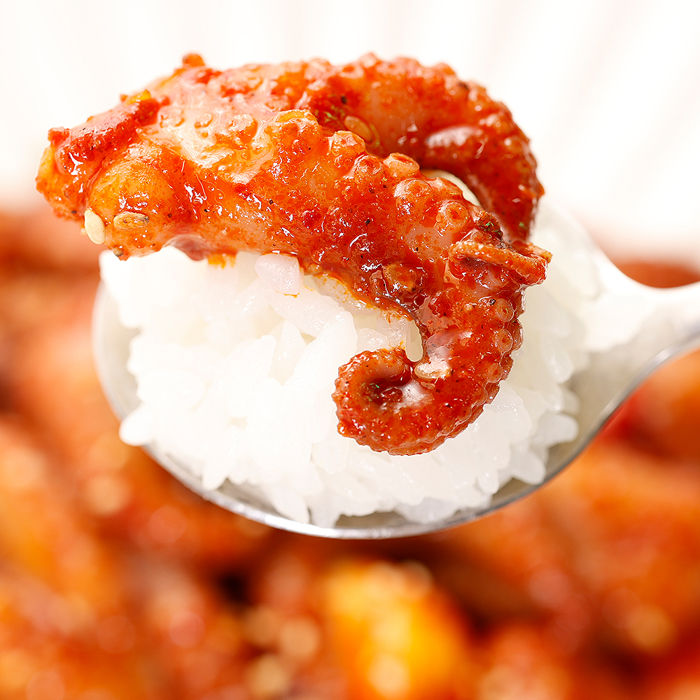 선화동쭈꾸미 500G 2인분 보통 매운 양념 쭈꾸미 볶음 햄지 밀키트 캠핑 음식 집들이 요리 야식 : 선화동쭈꾸미