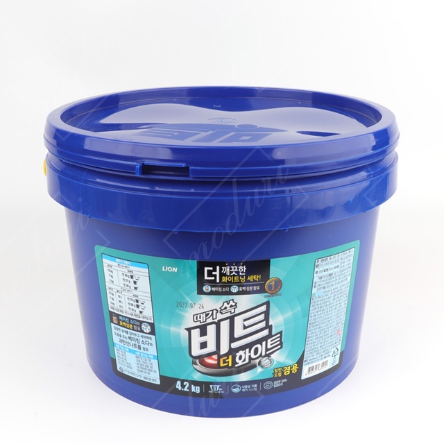 깔끔한 빨래 비트 더화이트 바케스 타입 가루 세탁 세제 : 앙피니떼