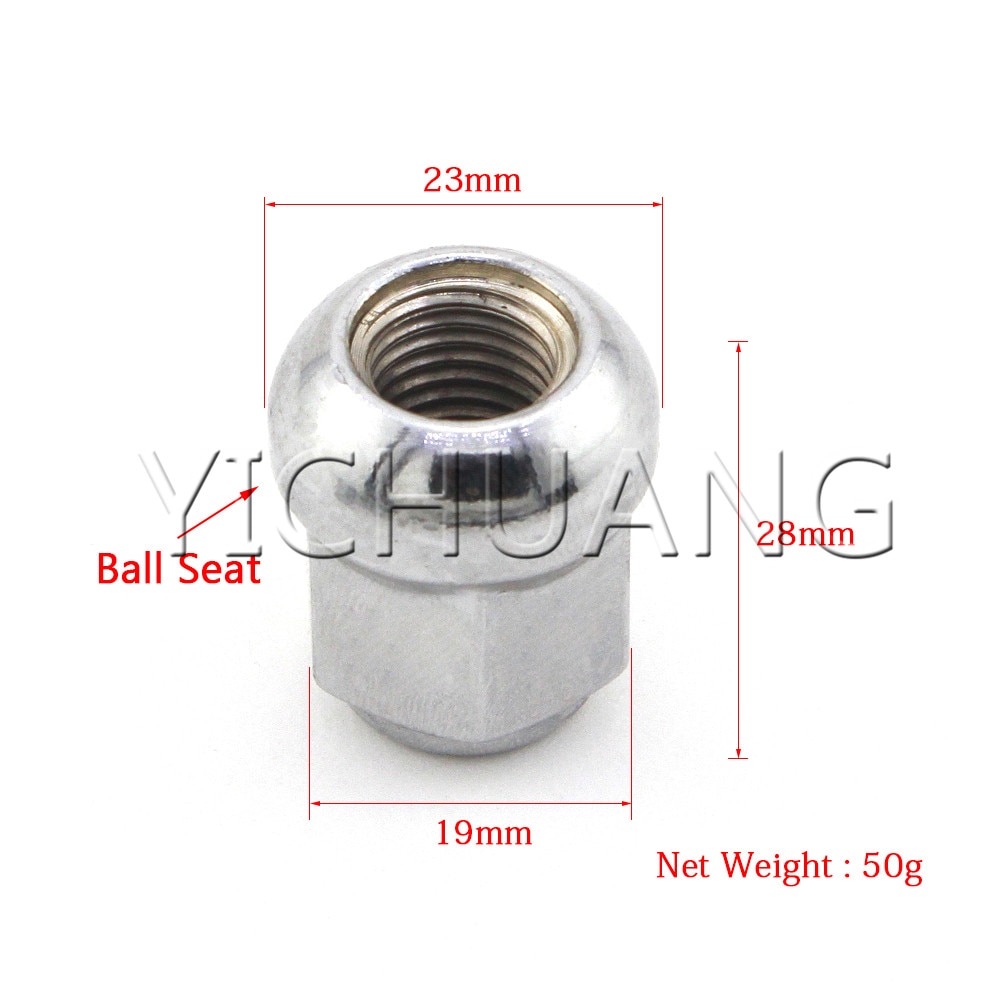1 조각 M12x1.5 자동차 스타일링 볼 시트 타이어 휠 혼다 어코드, 적합, 도시, 시민 Scorn 매트 카펫 매트 카펫 매트 카펫 러그 너트 : 디에스... 