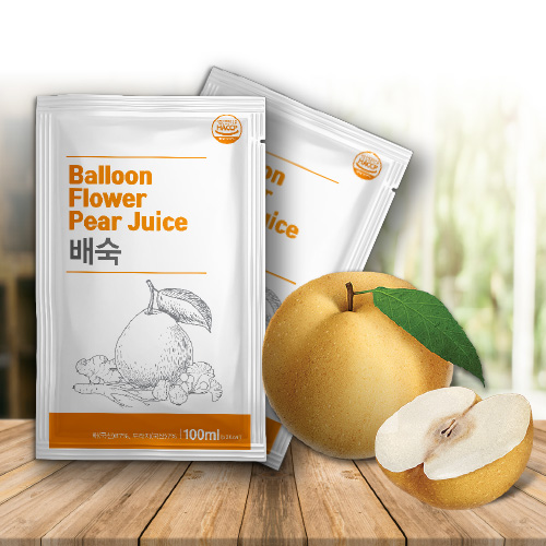 배즙 배도라지즙 전통방식으로 진하게 달인 국산 배숙 100ml 30포 배즙 기침 목 감기 도라지 선물 : 천년미인