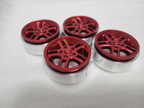 RC 1/10 스케일 1.9inch 플러스옵셋 알루미늄 메탈 비드락 휠 커스텀 제작(HTW1.9-C092) : 에이치테크