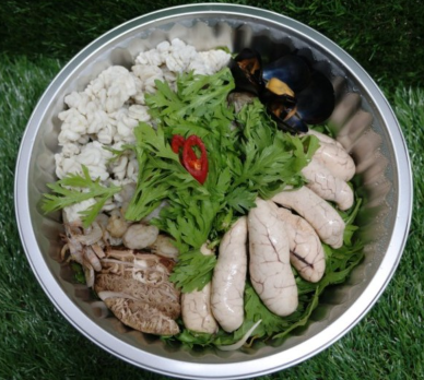 KJ-250 중 소포장 100개 세트 원형냄비 일회용 배달 알루미늄 전골 포장 용기 : 천리잡화점