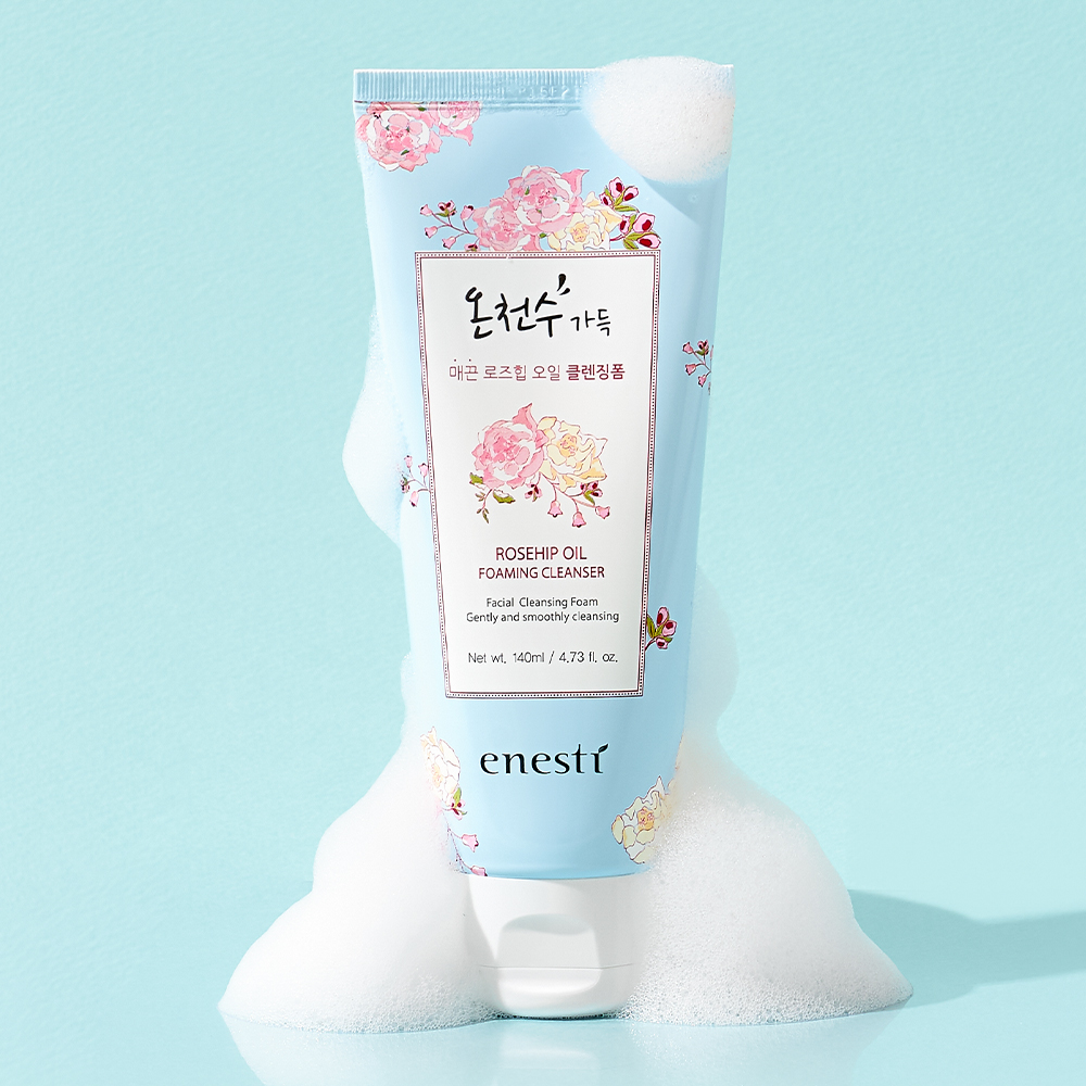 에네스티 온천수 가득 촉촉한 클렌징폼 140ml 쌀&우유 : 에네스티