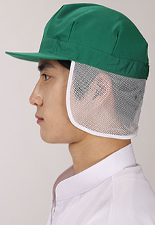 [애플가운] C-288 해썹(HACCP) 식품위생모자, 식품공장, 급식실, 단체위생모자, 팔각뒤망초록모자 : 애플가운