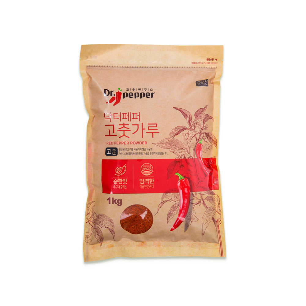 HACCP 국내생산 고운 고춧가루 중국산 1Kg : 푸디어스