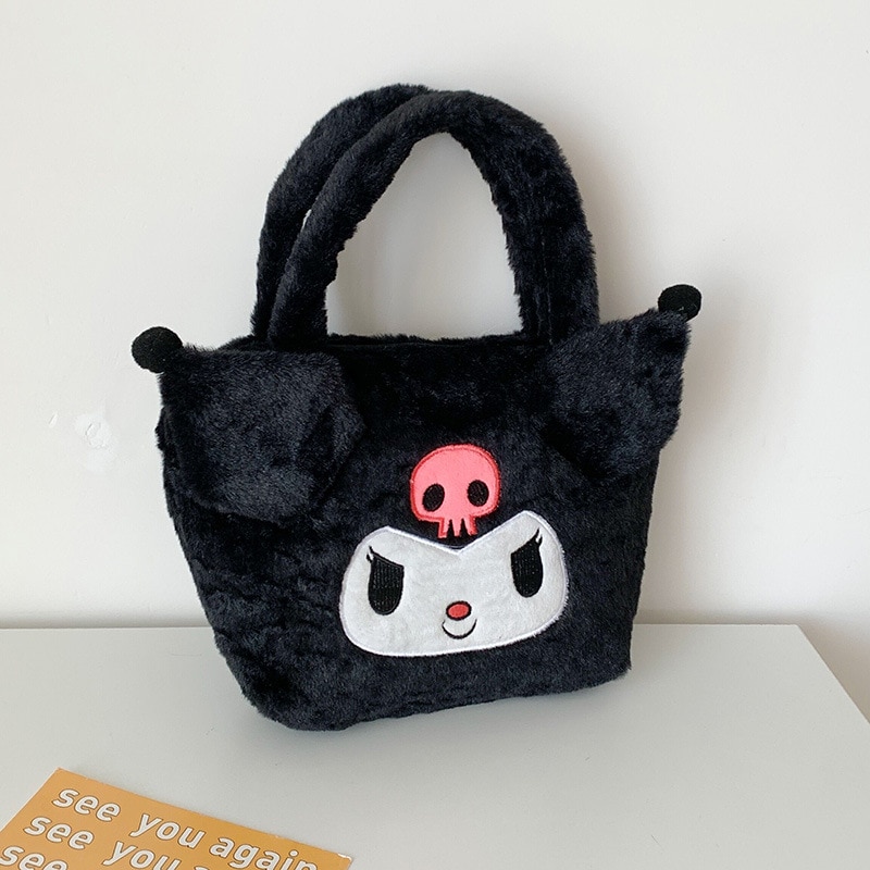 헬로 플러시 핸드백 귀여운 Kuro 가방 내 멜로디 Cinnamoroll 미 : 디씨알파고