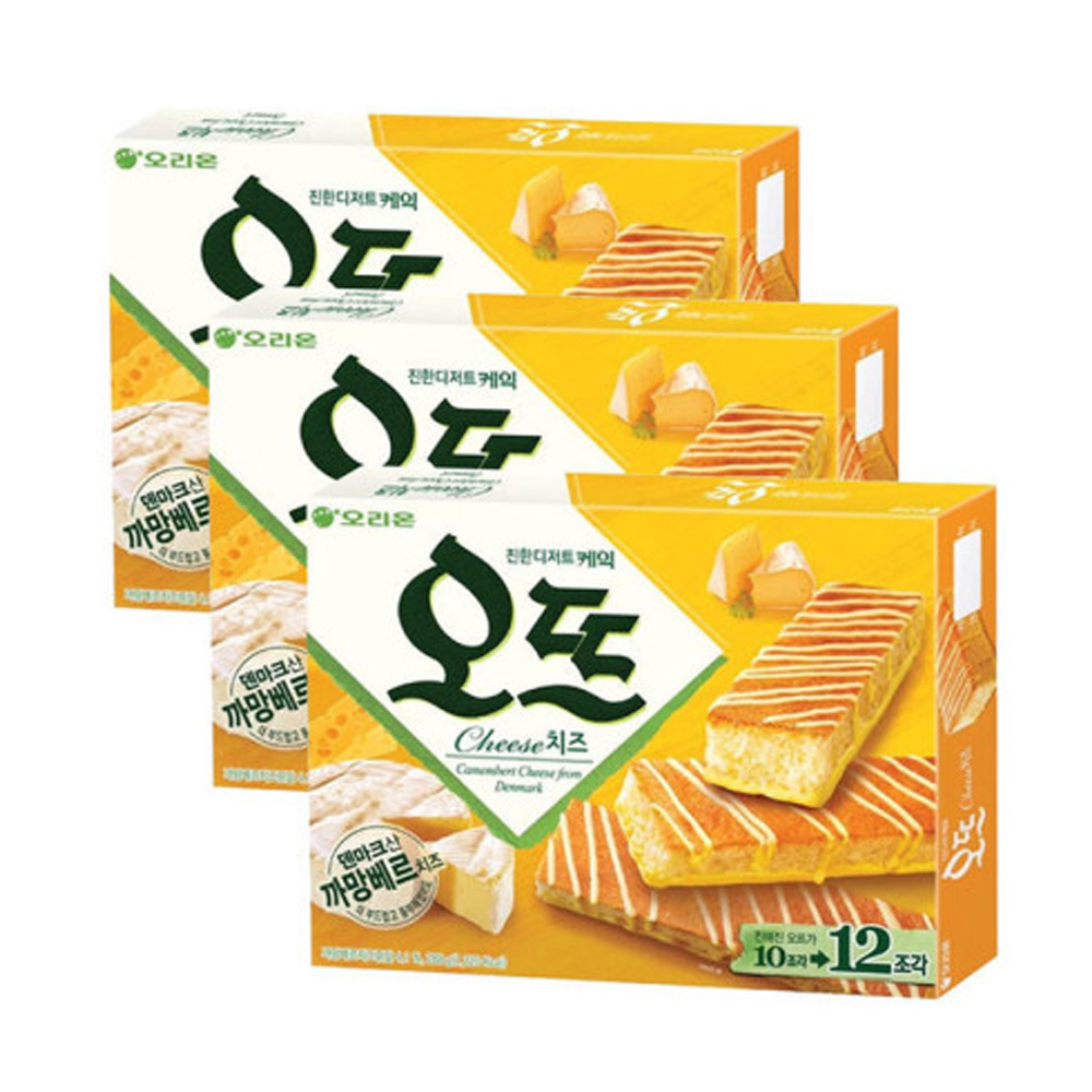 오리온 오뜨 치즈 12P 288g x3박스 : 세븐7컴퍼니