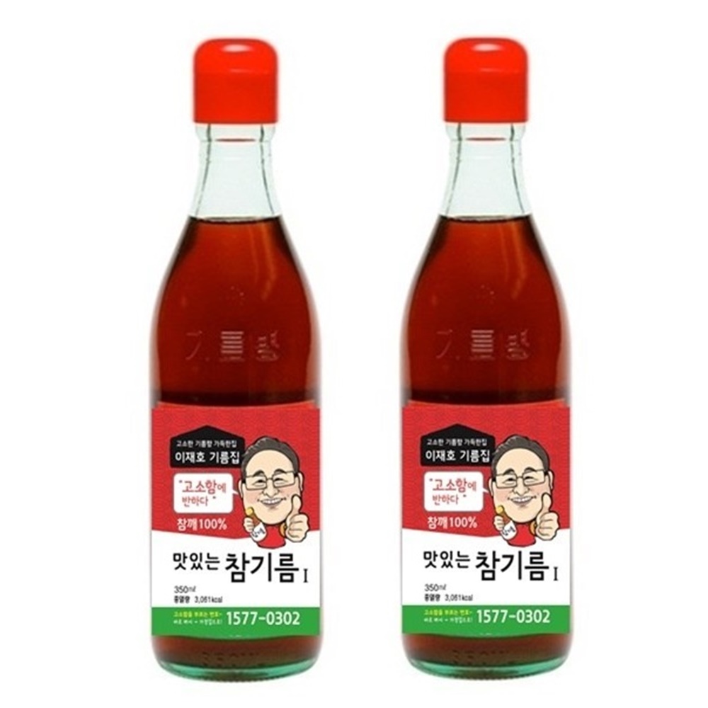 (이재호기름집) 맛있는 참기름Ⅰ 350ml 2개 : 호재식품