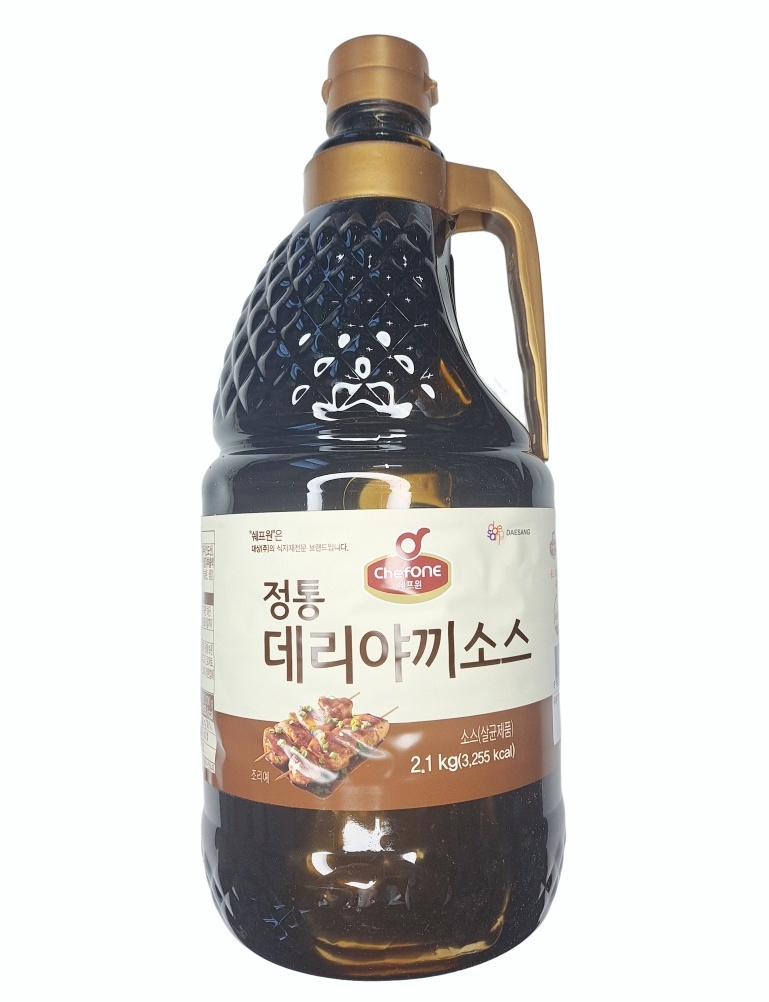 쉐프원 정통 데리야끼소스 2.1kg 대용량 닭꼬치 치킨 소스 : 고삐