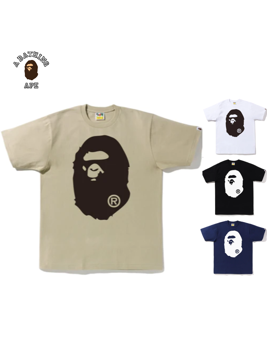 (정품) 베이프 빅 원숭이 헤드 반팔티 BICOLOR BIG APE HEAD TEE 1I80110020 _ BSTL : 베스트.리