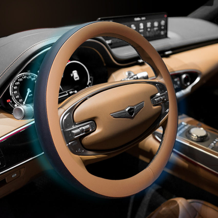 투톤 제네시스 g70 g80 g90 gv60 gv70 gv80 핸들커버 페이스리프트 원형 : 마스마스 CAR
