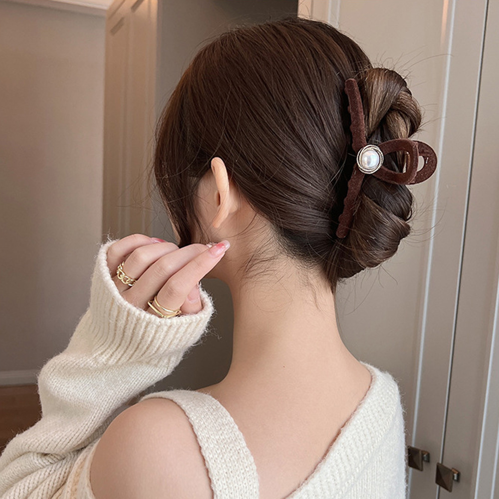 루린 포인트 진주 올림머리 헤어 집어핀 : 루즈루나