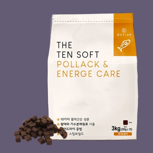 [400g추가+영양제샘플2팩] 버틀러 사료 더텐 소프트 반습식 소고기 관절 케어, 3kg, 1개 : 마리펫몰